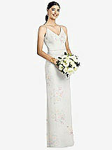 Rear View Thumbnail - Spring Fling Draped Blouson Back Chiffon Maxi Dress