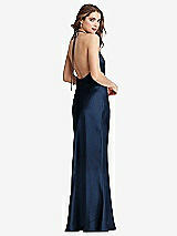 Front View Thumbnail - Midnight Navy Cowl-Neck Convertible Maxi Slip Dress - Reese
