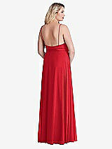 Alt View 2 Thumbnail - Parisian Red Chiffon Maxi Wrap Dress with Sash - Cora