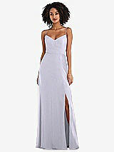 Front View Thumbnail - Silver Dove Tie-Back Cutout Maxi Dress with Front Slit