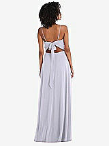 Rear View Thumbnail - Silver Dove Tie-Back Cutout Maxi Dress with Front Slit