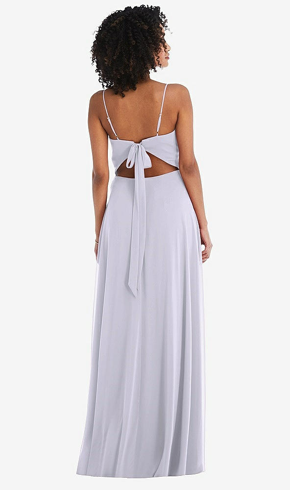 Back View - Silver Dove Tie-Back Cutout Maxi Dress with Front Slit
