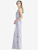 Side View Thumbnail - Silver Dove One-Shoulder Asymmetrical Maxi Slip Dress