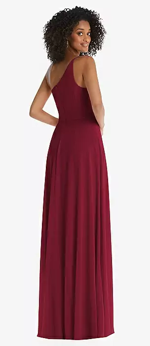 burgundy bridesmaid dresses short