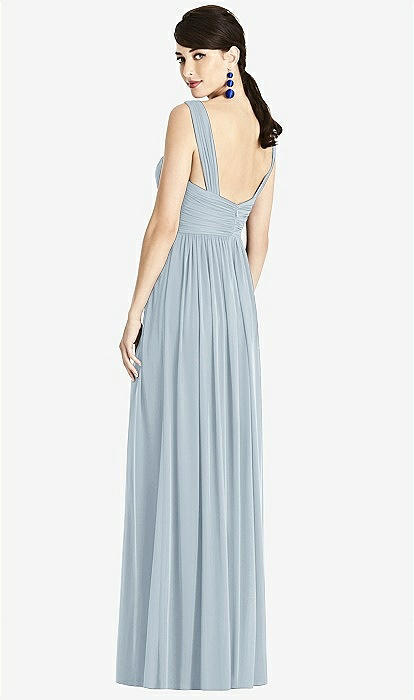 Shirred maxi dress deals with straps