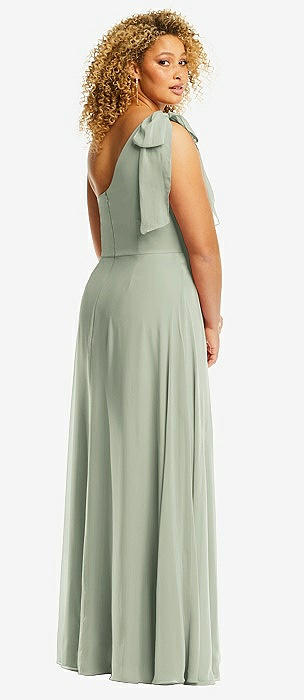 Celadon green 2024 bridesmaid dresses