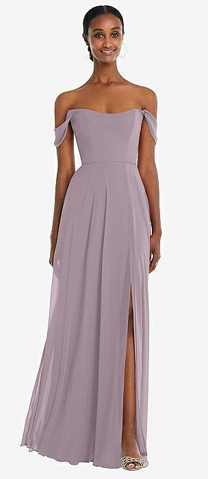 purple dress bridesmaid