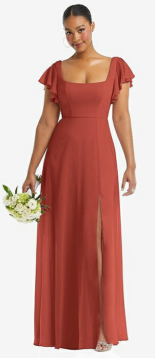 bridesmaid gown with sleeves