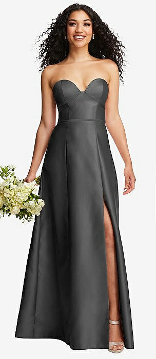 Gunmetal on sale bridesmaid dress