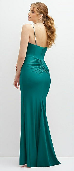 Peacock teal clearance bridesmaid dresses