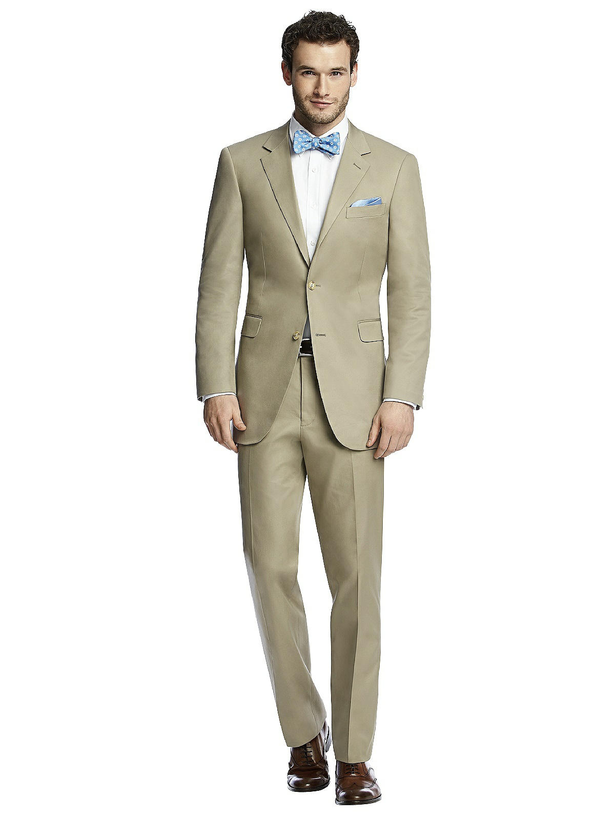Classic Summer Suit Jacket By After Six In Khaki | The Dessy Group