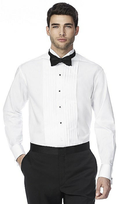 Wing Collar Tuxedo Shirt - The Graham By After Six In White | The