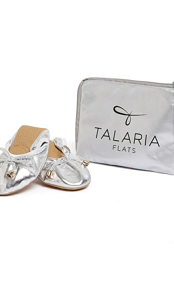 Talaria Premium Folding Flats In Soft White The Dessy Group