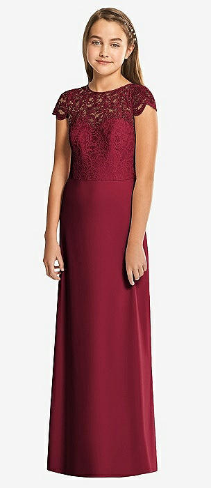 Wine colored junior hot sale bridesmaid dresses