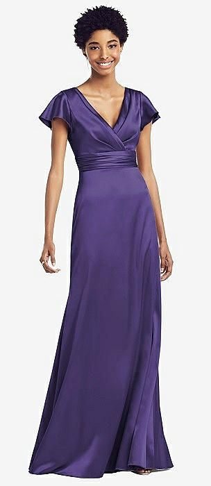 Violet purple bridesmaid outlet dresses