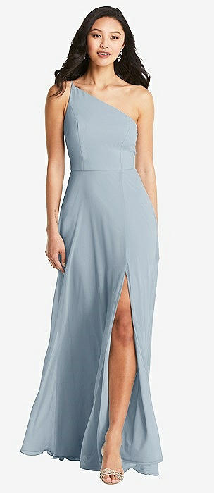 Bella Bridesmaids Mist Front Slit Bridesmaid Dresses