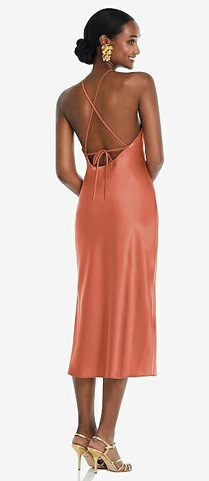 Topshop cowl back hot sale slip dress