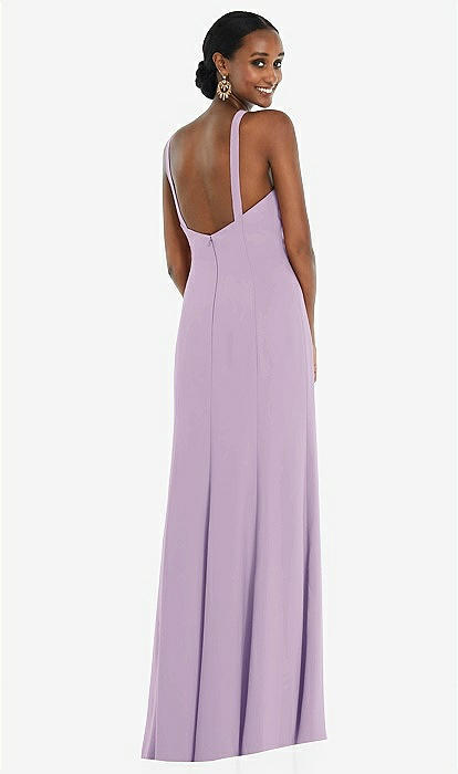 purple halter dress