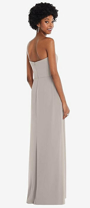 David's bridal store taupe bridesmaid dress