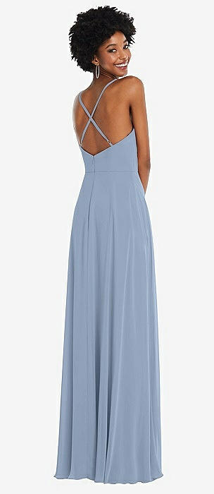 Cloudy blue bridesmaid store dresses