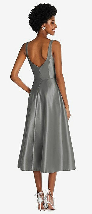gray cocktail dress