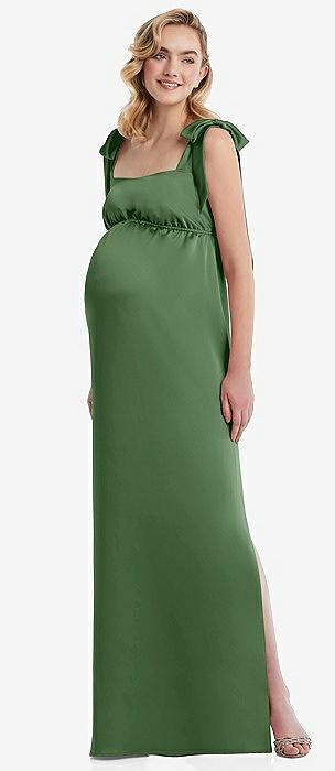 Dark green maternity bridesmaid 2024 dress