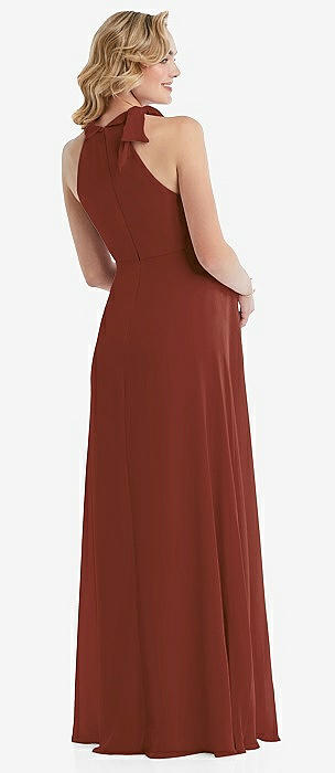 Maternity Auburn Moon Halter Bridesmaid Dresses