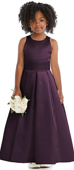 Eggplant flower girl clearance dresses