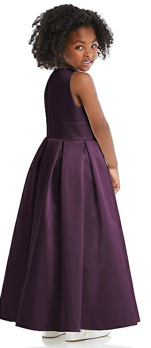 Aubergine flower shop girl dresses