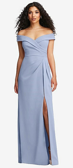 Blue maxi bridesmaid clearance dress