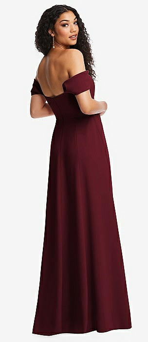 Dessy off the outlet shoulder crossback gown