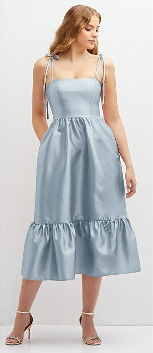 Sateen twill bridesmaid outlet dresses