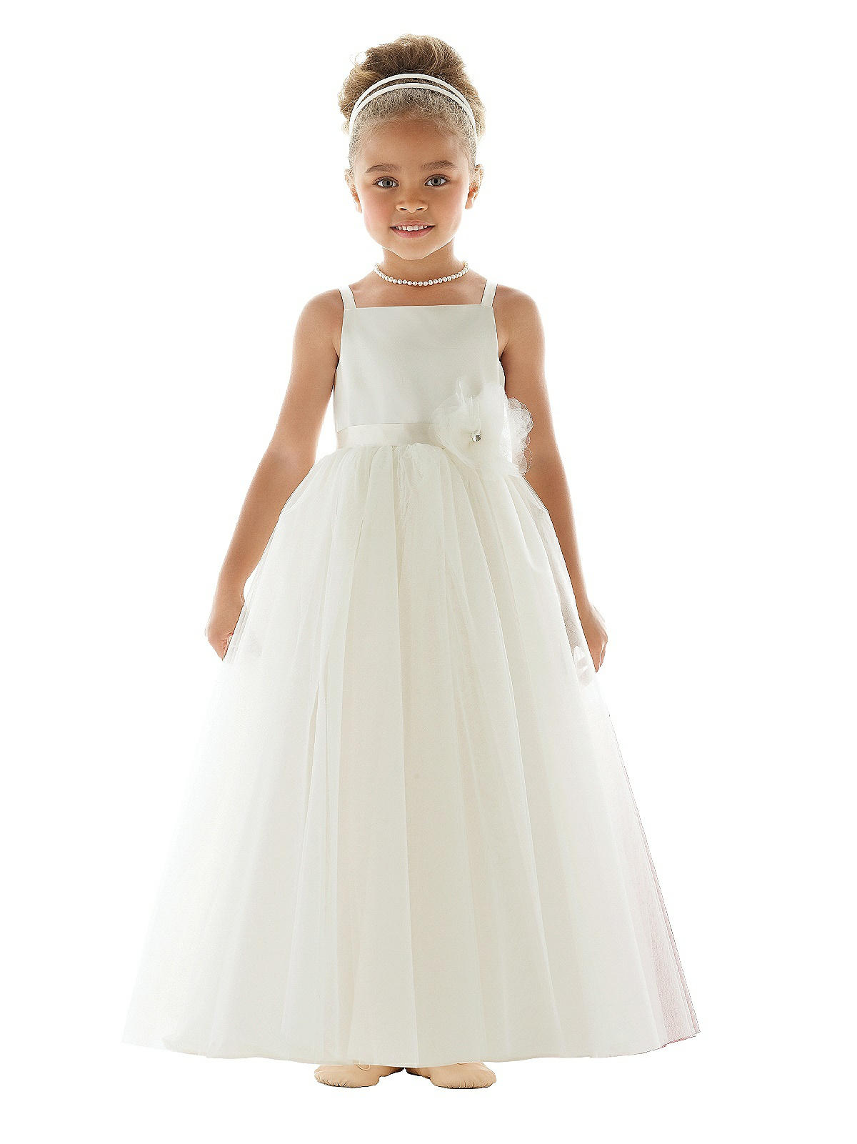 Flower Girl Dress Fl4020 In Ivory The Dessy Group