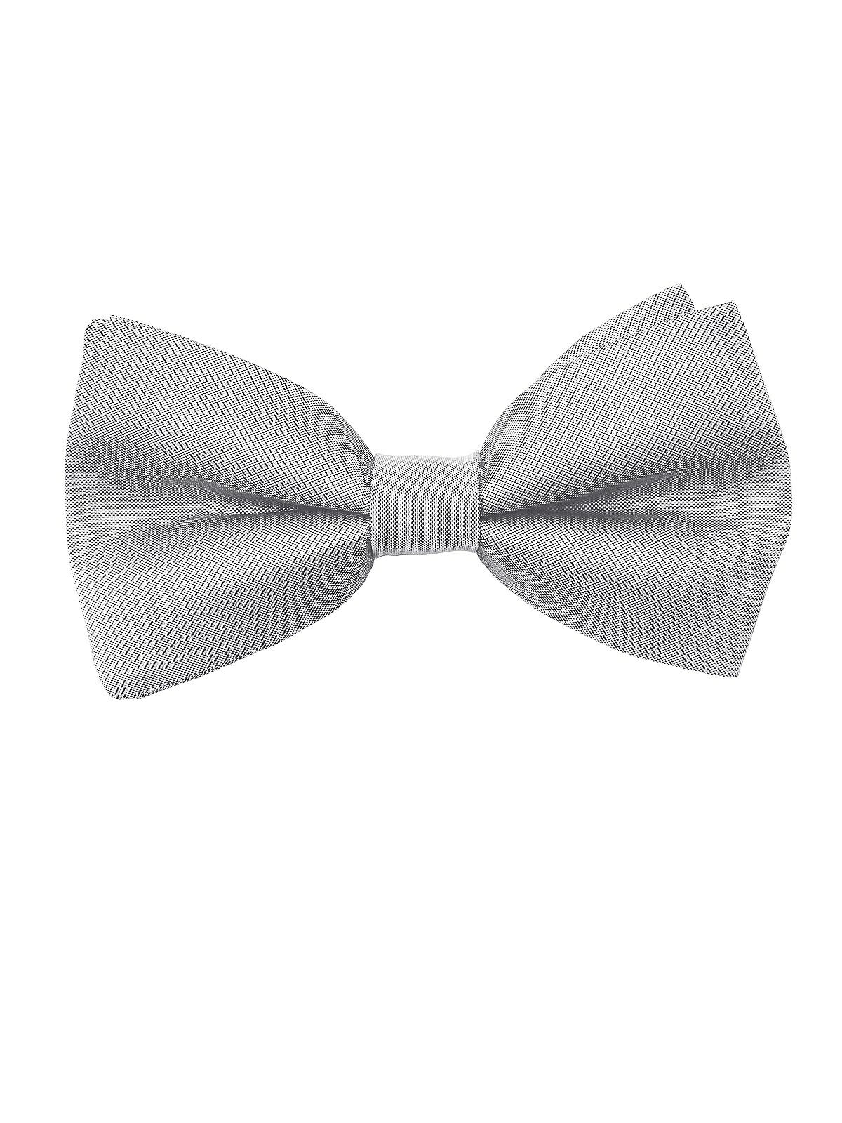 Peau De Soie Boy's Clip Bow Tie By After Six In French Gray 