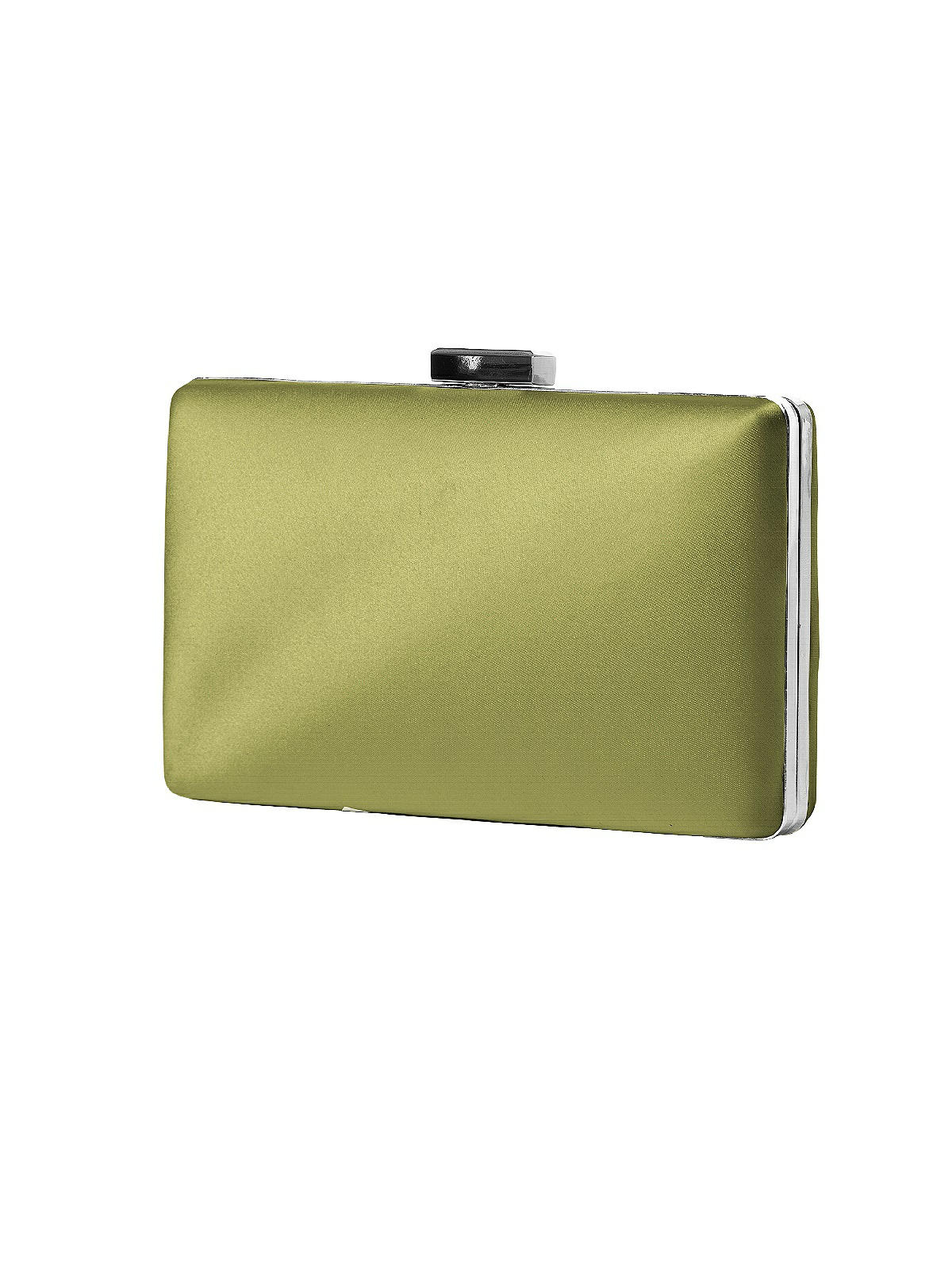 Matte Satin Pill Box Clutch In Citron | The Dessy Group