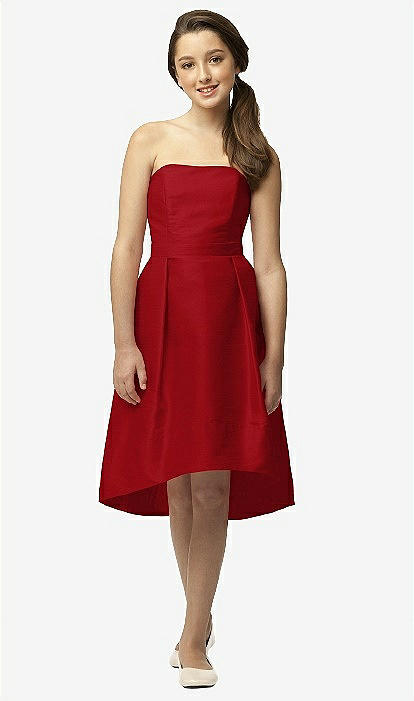 Strapless junior 2025 bridesmaid dresses