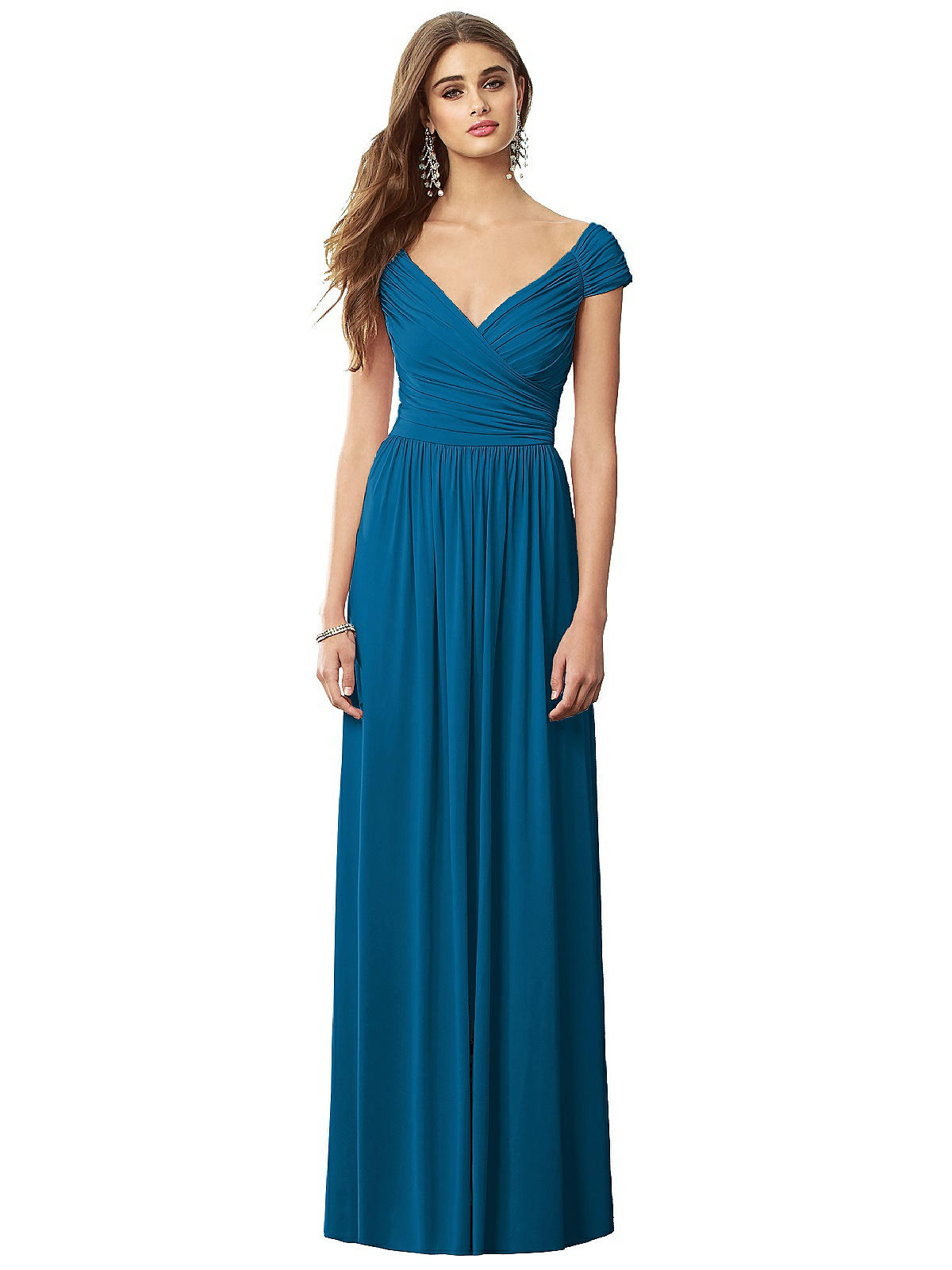 Dress In Group The Six 6697 After Dessy | Ocean Blue Bridesmaid