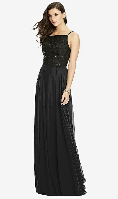 Black chiffon 2024 evening skirt