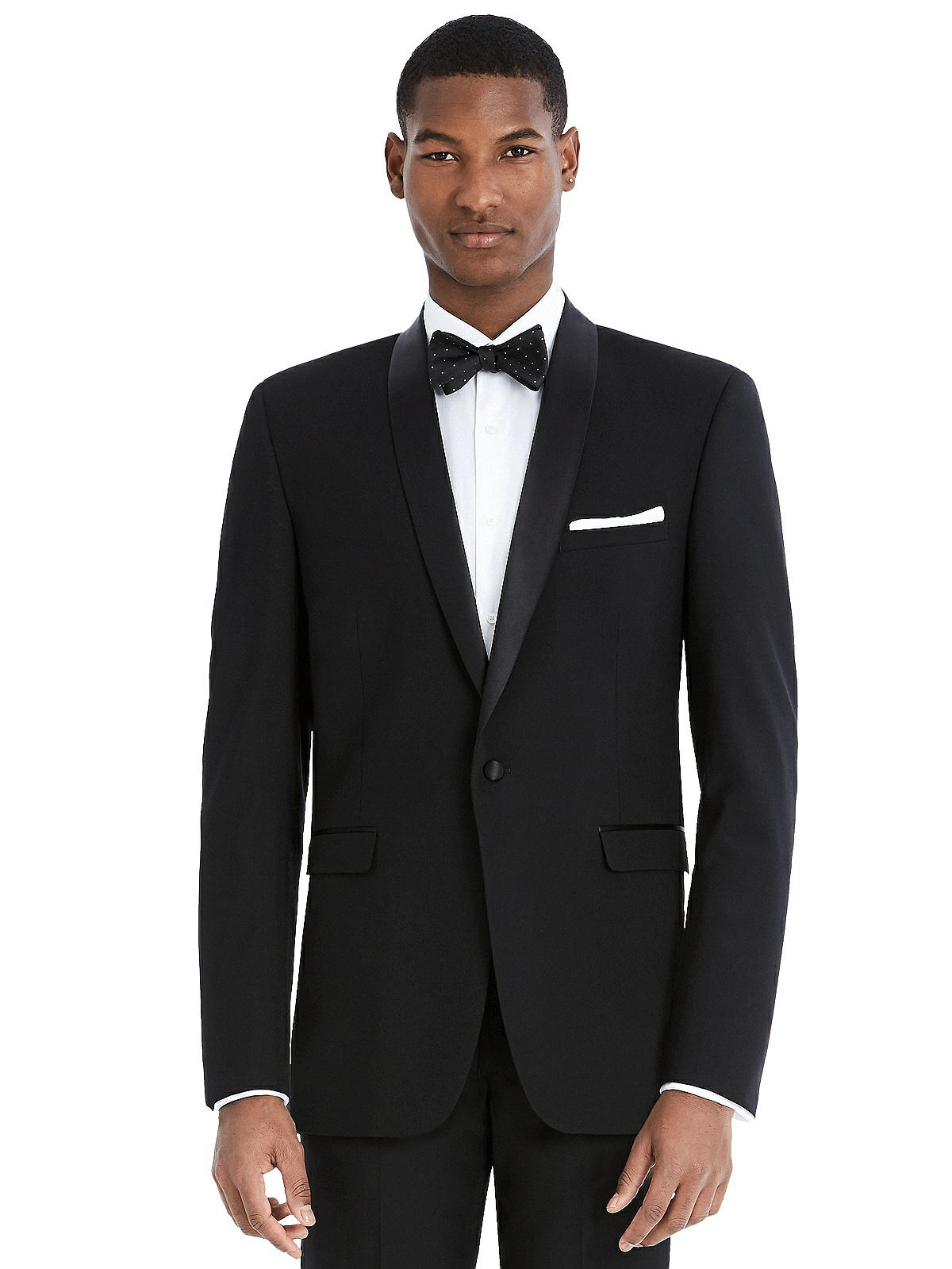 Slim Shawl Collar Tuxedo Jacket - The Ethan By After Six In Black | The ...