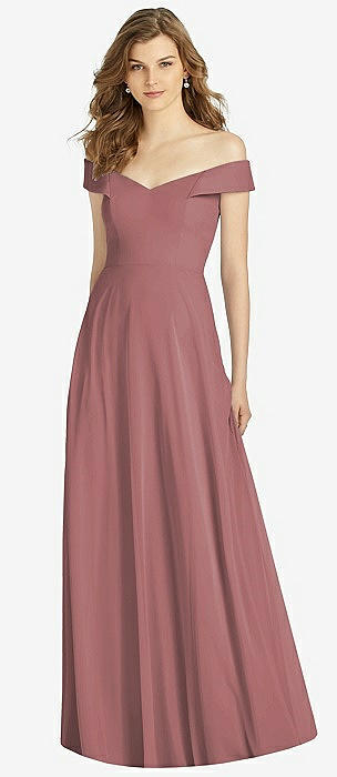 Bridesmaid gown cheap old rose