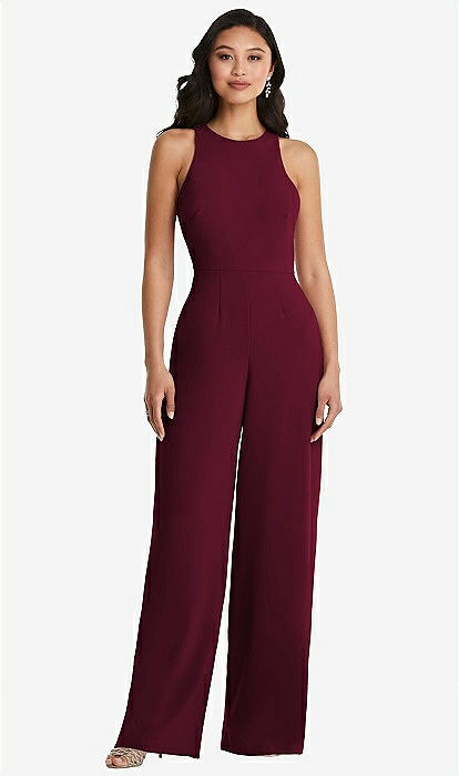 Formal halter clearance jumpsuit