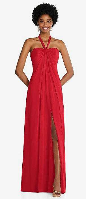 David's bridal apple outlet red bridesmaid dresses