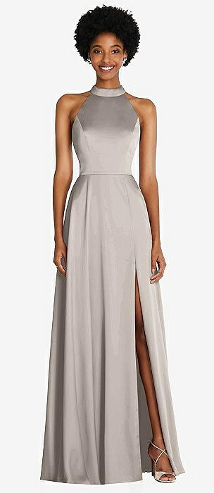 Taupe grey cheap bridesmaid dresses