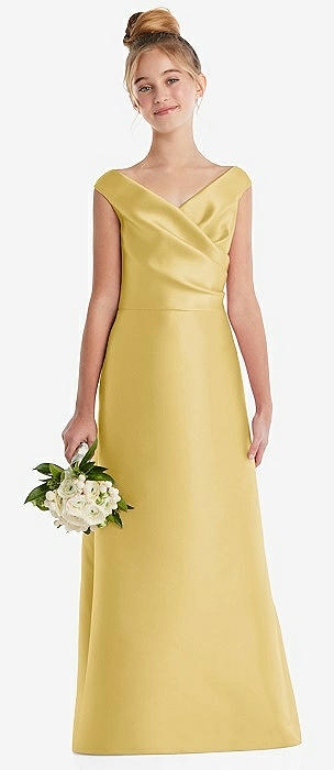 Junior bridesmaid dresses on sale yellow