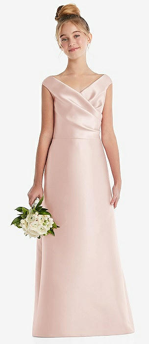 Blush pink clearance junior bridesmaid dresses