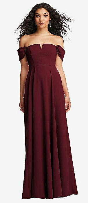 Dessy Cabernet Crepe Bridesmaid Dresses