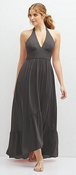 Gray hotsell halter dress