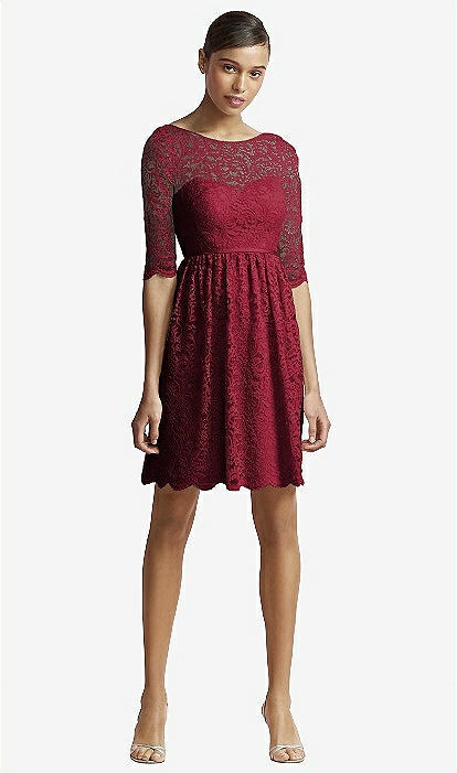 Jenny yoo outlet burgundy dress