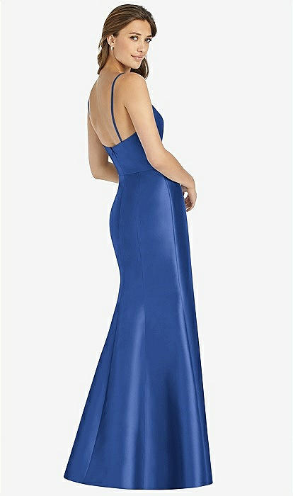 Spaghetti strap mermaid bridesmaid on sale dress