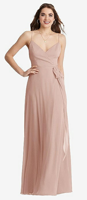 David's bridal long georgette hotsell v neck